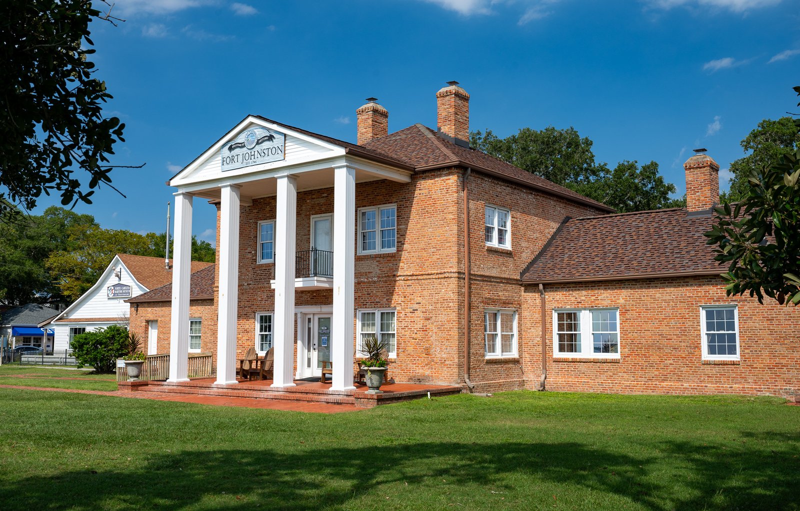 Garrison House with white columns
