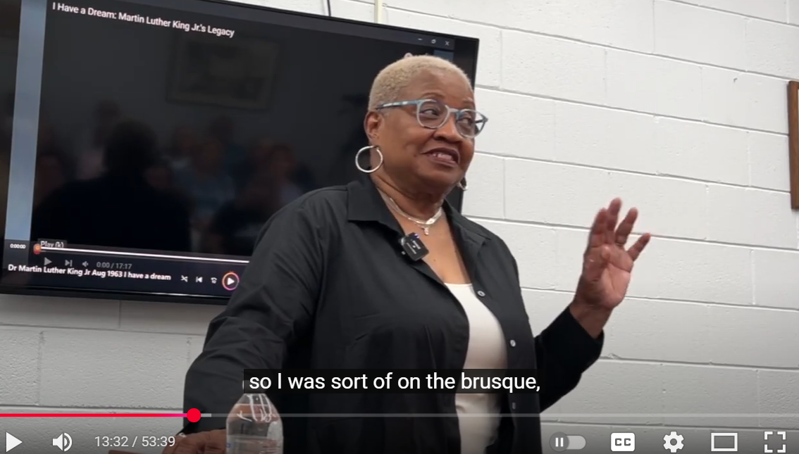 Speaker presenting at an SHS event
