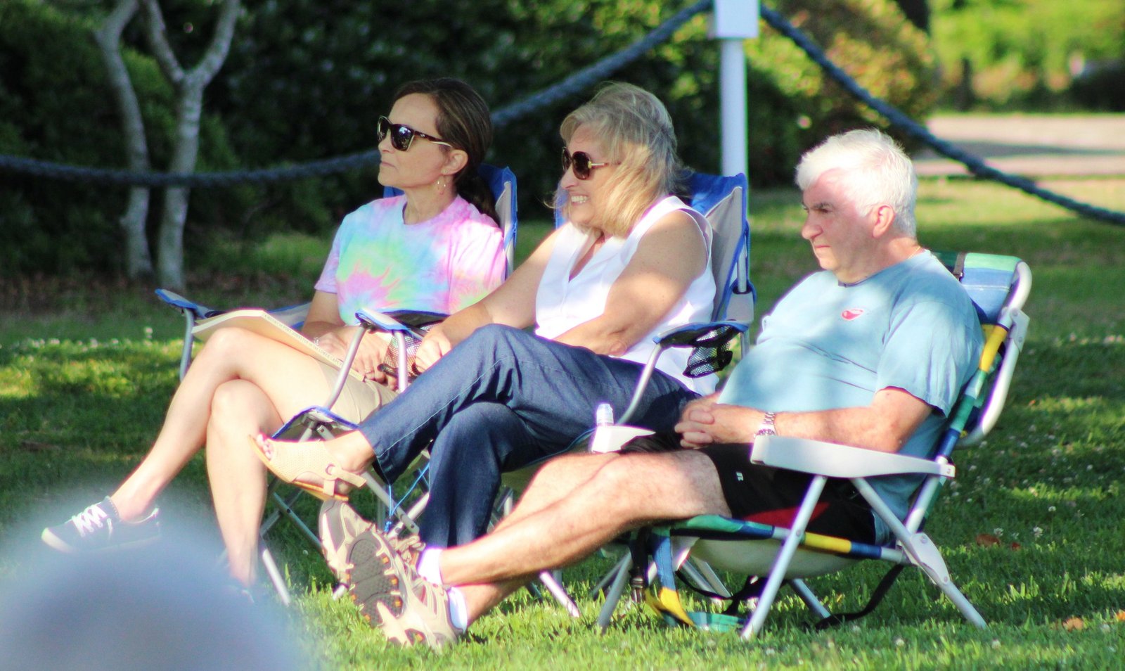 Members relaxing on the lawn